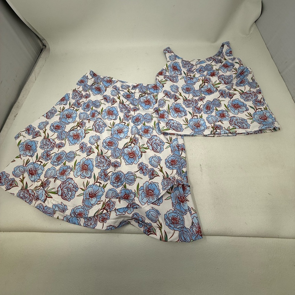 G. Harlow girls activewear set - top and skort in English Garden print NWT sz 10